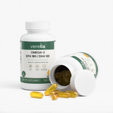 Omega-3 Fish Oil 1000mg, 180mg EPA 120mg DHA — 100 Softgels, 50-Day Supply