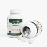 Probiotic 40 Billion CFU, 4 Named Strains + Prebiotic — 60 Capsules