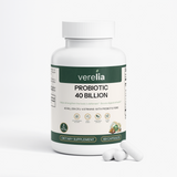 Probiotic 40 Billion CFU, 4 Named Strains + Prebiotic — 60 Capsules