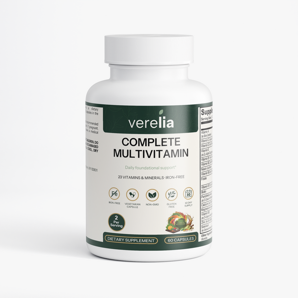 Complete Multivitamin, 23 Nutrients, Iron-Free — 60 Capsules, 30-Day Supply