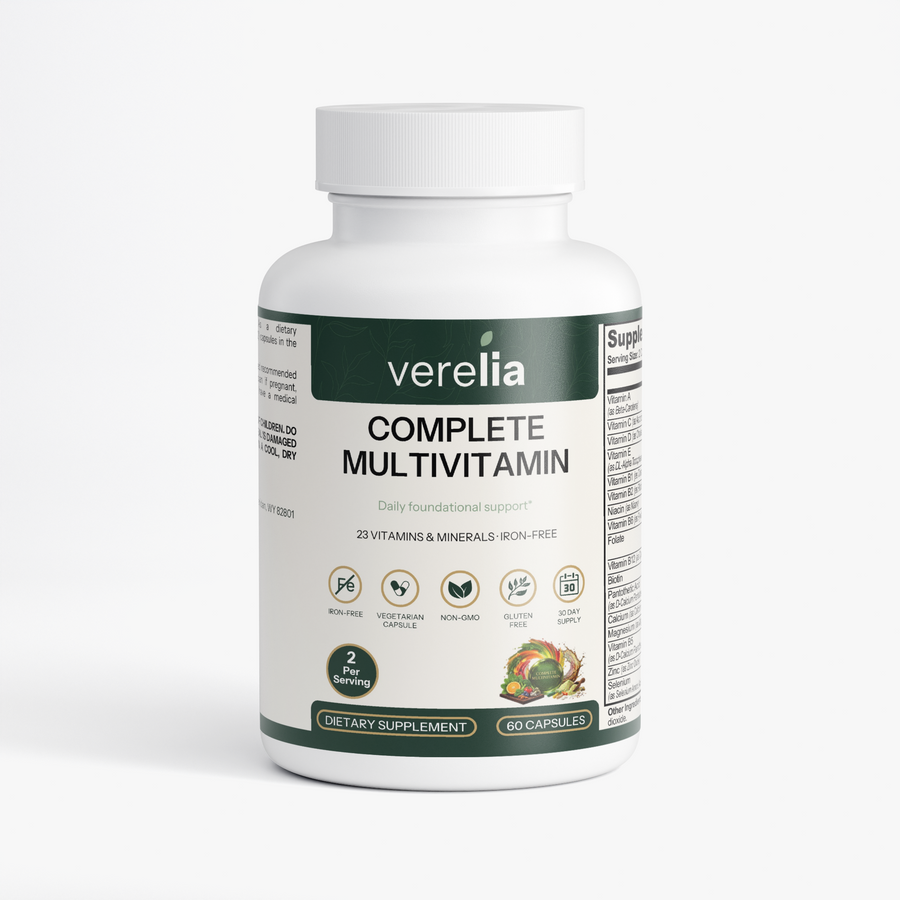 Complete Multivitamin, 23 Nutrients, Iron-Free — 60 Capsules, 30-Day Supply